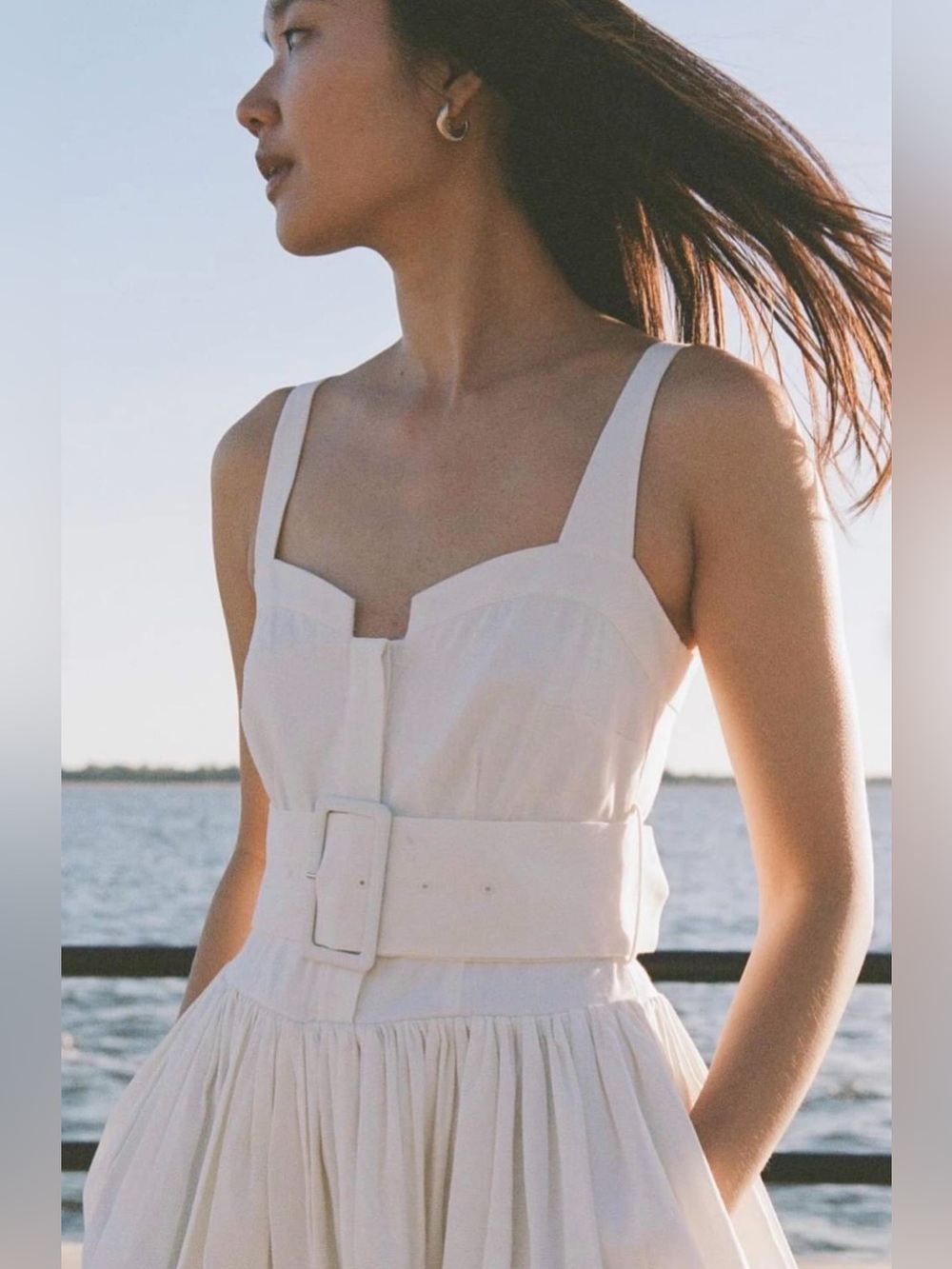 Rebecca Taylor Ottoman Belted Bustier Shirt Dress